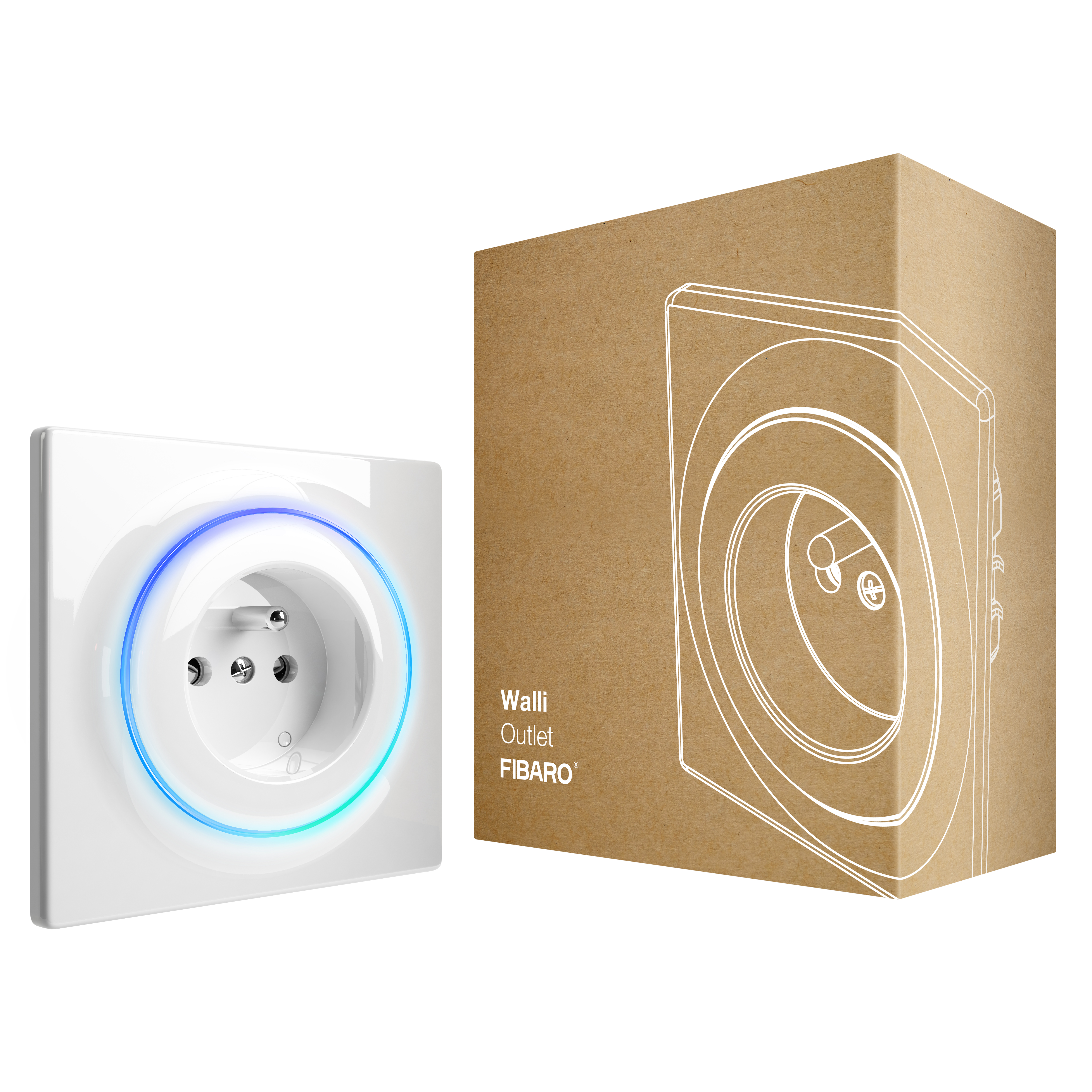 linia_gniazdek_outtlet_E_c1_nZ7FCZ0HW15Cm5 FIBARO Walli Outlet (Typ E), Z-Wave Plus