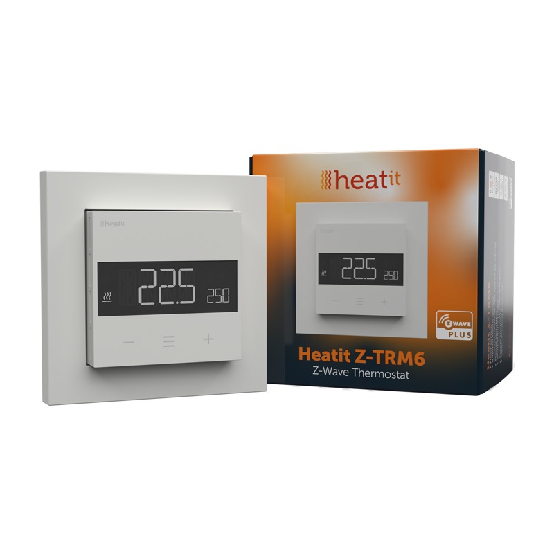 HeatIt Z-TRM6 Thermostat  Z-Wave 800 series (White RAL 9003)