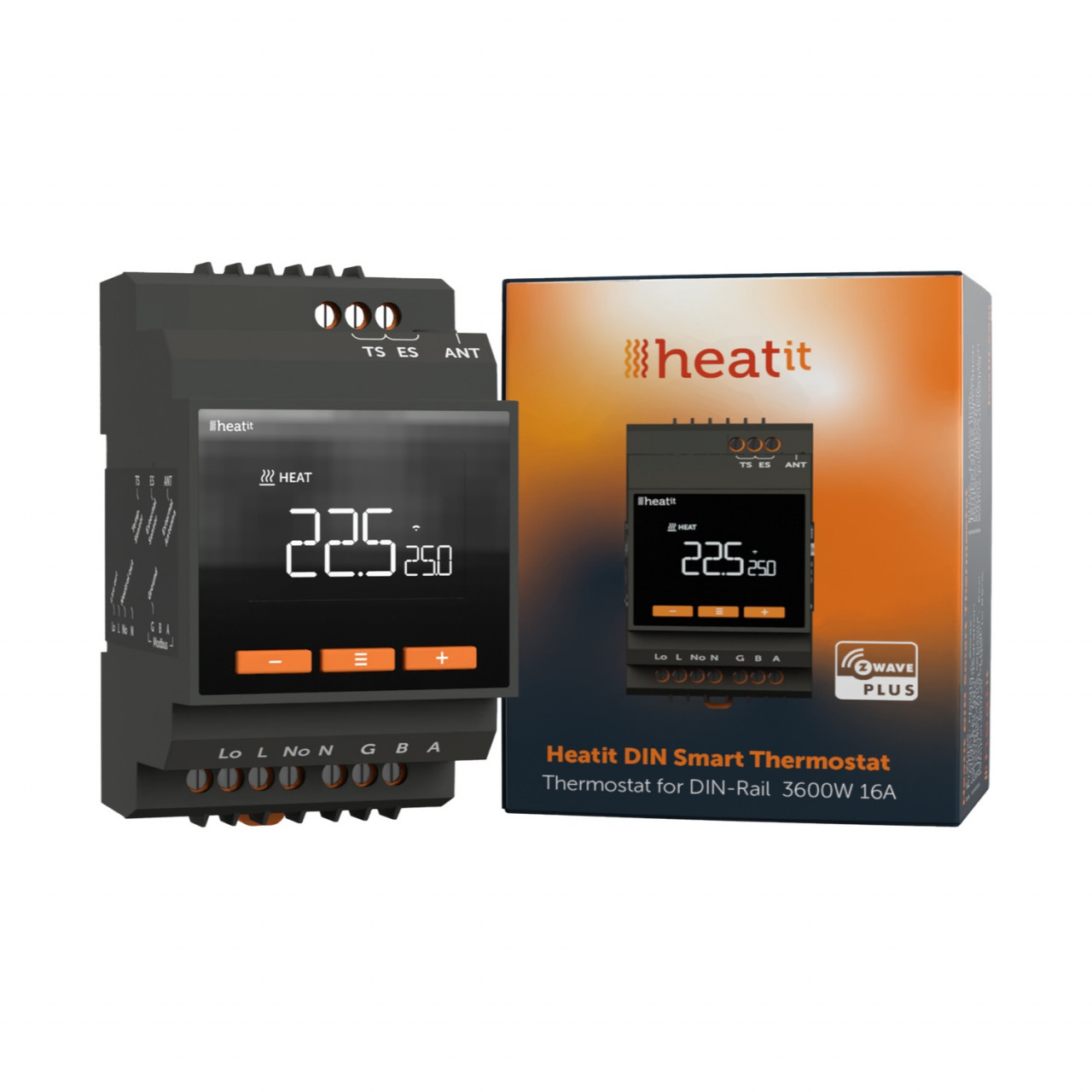 Heatit DIN Smart Thermostat, Z-Wave und MODBUS RS-485