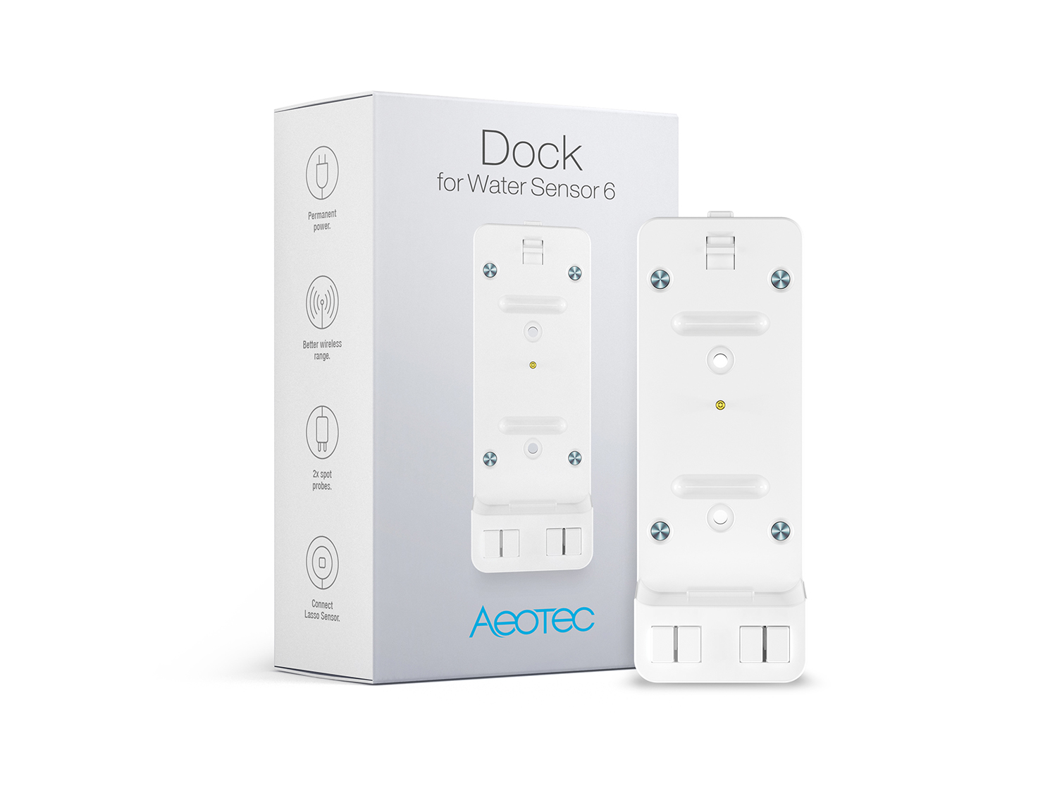 packaging_WaterSensor6Dock_01 Aeotec Dockingstation für Wassersensor 6, Z-Wave Plus