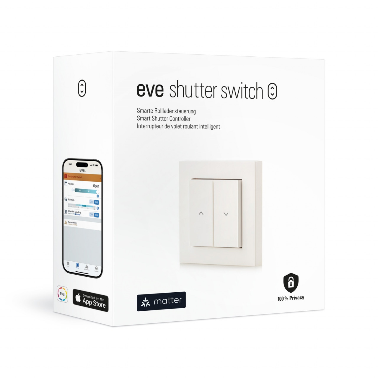 Eve Shutter Switch, Matter over Thread